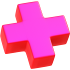 Cross pink icon